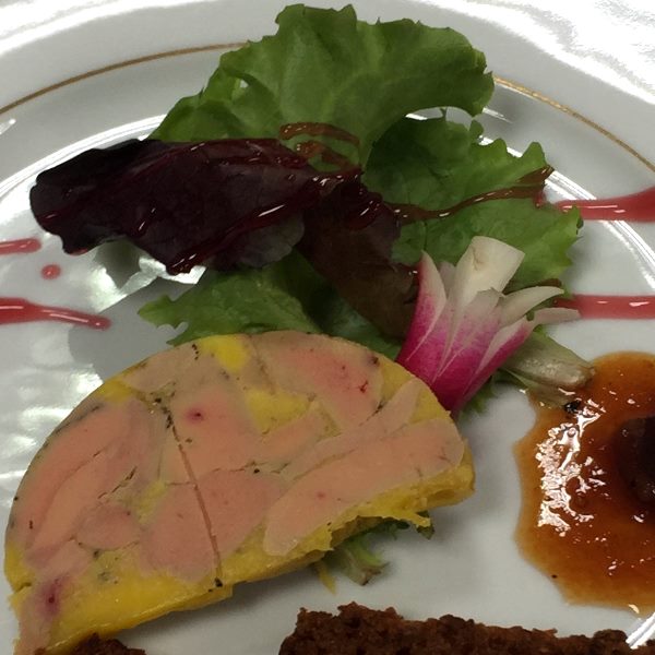 Foie gras au Sauternes et pain d'épices